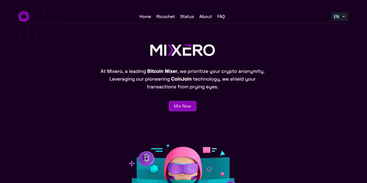 Mixero Bitcoin Mixer - Multi-Coin Privacy Platform